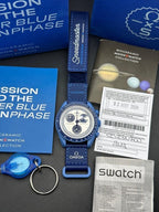 MOONSWATCH MISSION TO THE SUPER BLUE MOONPHASE - SWATCH X OMEGA BIOCERAMIC