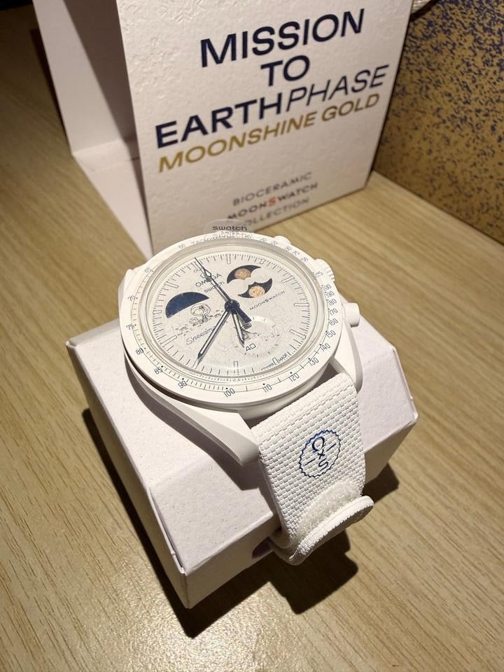 OMEGA X SWATCH MISSION TO EARTHPHASE MOONSHINE GOLD