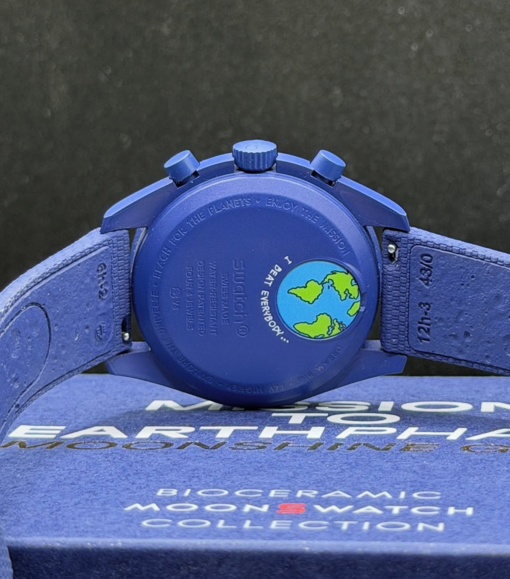 MOONSWATCH MISSION TO EARTHPHASE - MOONSHINE GOLD “POP CORN” - SWATCH X OMEGA BIOCERAMIC