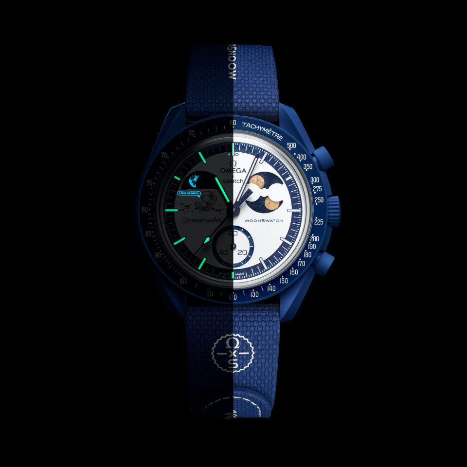 MOONSWATCH MISSION TO EARTHPHASE - MOONSHINE GOLD “POP CORN” - SWATCH X OMEGA BIOCERAMIC