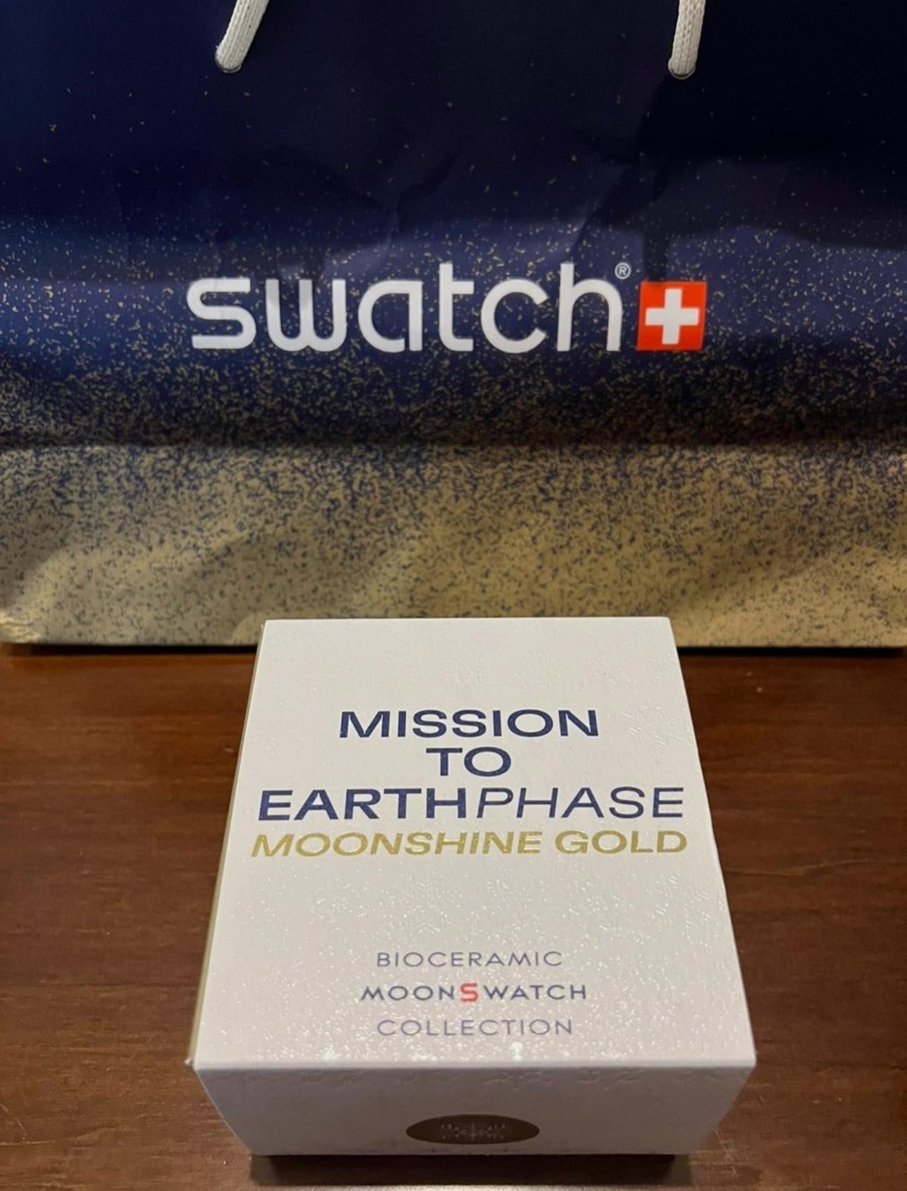 OMEGA X SWATCH MISSION TO EARTHPHASE MOONSHINE GOLD