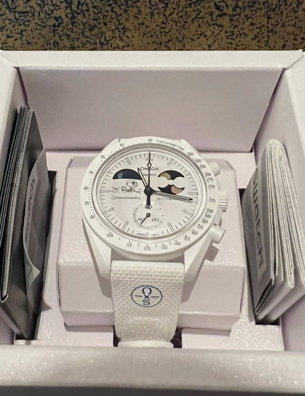 OMEGA X SWATCH MISSION TO EARTHPHASE MOONSHINE GOLD