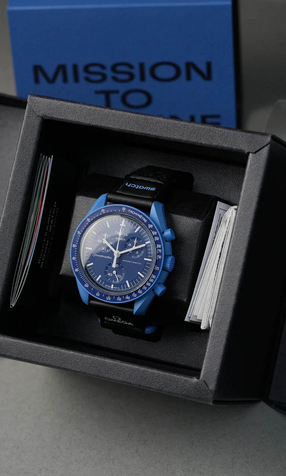 MOONSWATCH MISSION TO NEPTUNE - SWATCH X OMEGA BIOCERAMIC