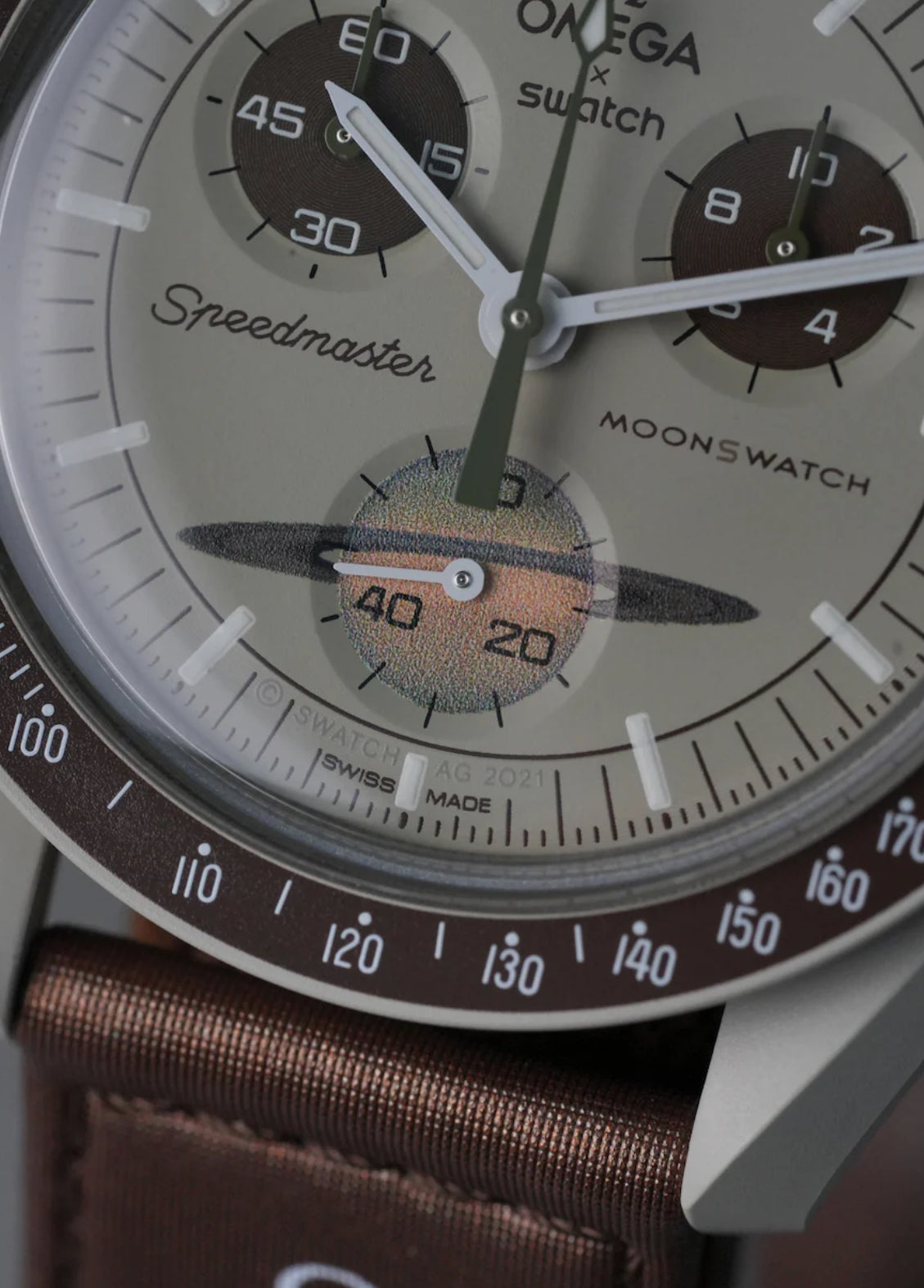 MOONSWATCH MISSION TO SATURN - SWATCH X OMEGA BIOCERAMIC